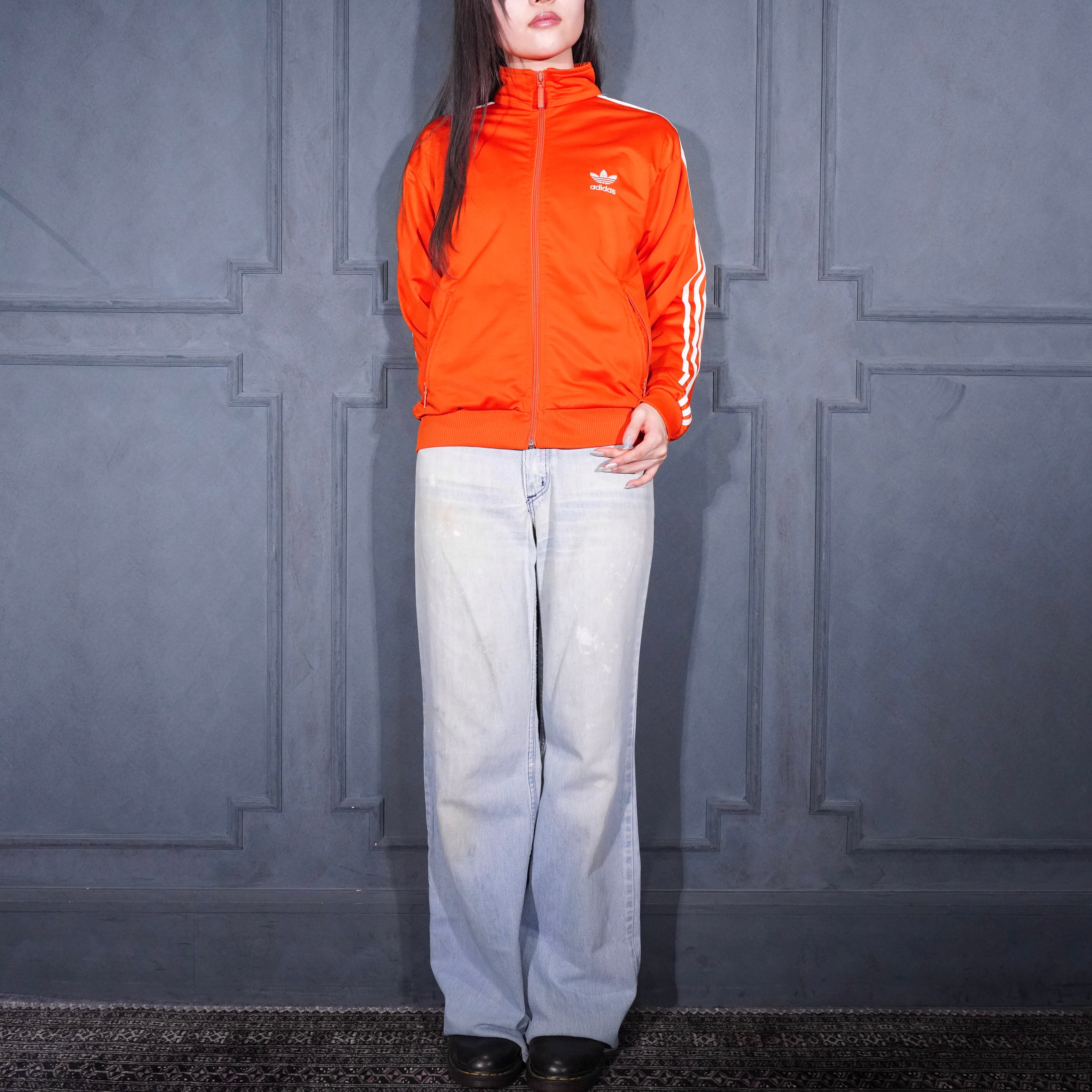 90's〜00's USA VINTAGE adidas LOGO EMBROIDERY DESIGN ZIP UP TRACK