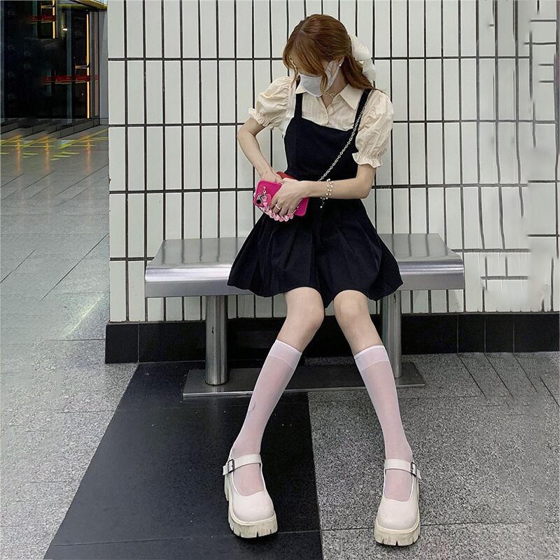 スリーブドレス サマーウェストAラインスカート 大人ガーリー スウィート キュート カジュアル 夏物 ステッチ 萌量不足89929483702