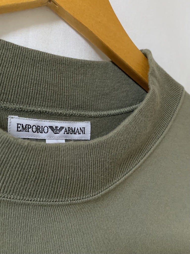 1980~90's Mock Neck Design Long Sleeve T-Shirt "EMPORIO ARMANI"