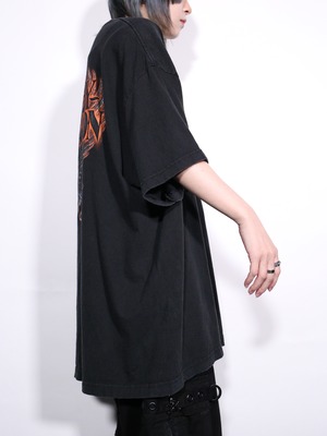 "Harley-Davidson" back eagle graphic over silhouette tee