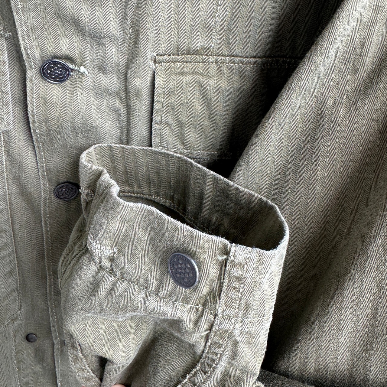 US Army M-43 HBT シャツジャケット 40s 画像10