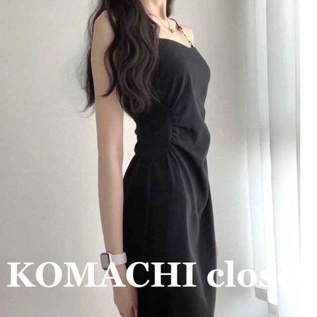 【送料無料】 ワンピース キャミワンピ ロングワンピース ロング丈 胸元 セミフレア 韓国 レディース オルチャン 可愛い かわいい きちんと セクシー 大人可愛い きれいめ シンプル 大人 おしゃれ お洒落 レトロ オトナ女子 こなれ感 クール モード系 主役級 存在感 セミフォーマル S M L XL 2XL 3XL ブラック 黒 無地 オールシーズン 10代 20代 30代 40代 女性用 デート 女子会 お泊まりデート ディナー パーティー イベント リゾート 旅行 着回し 普段使い 重ね着