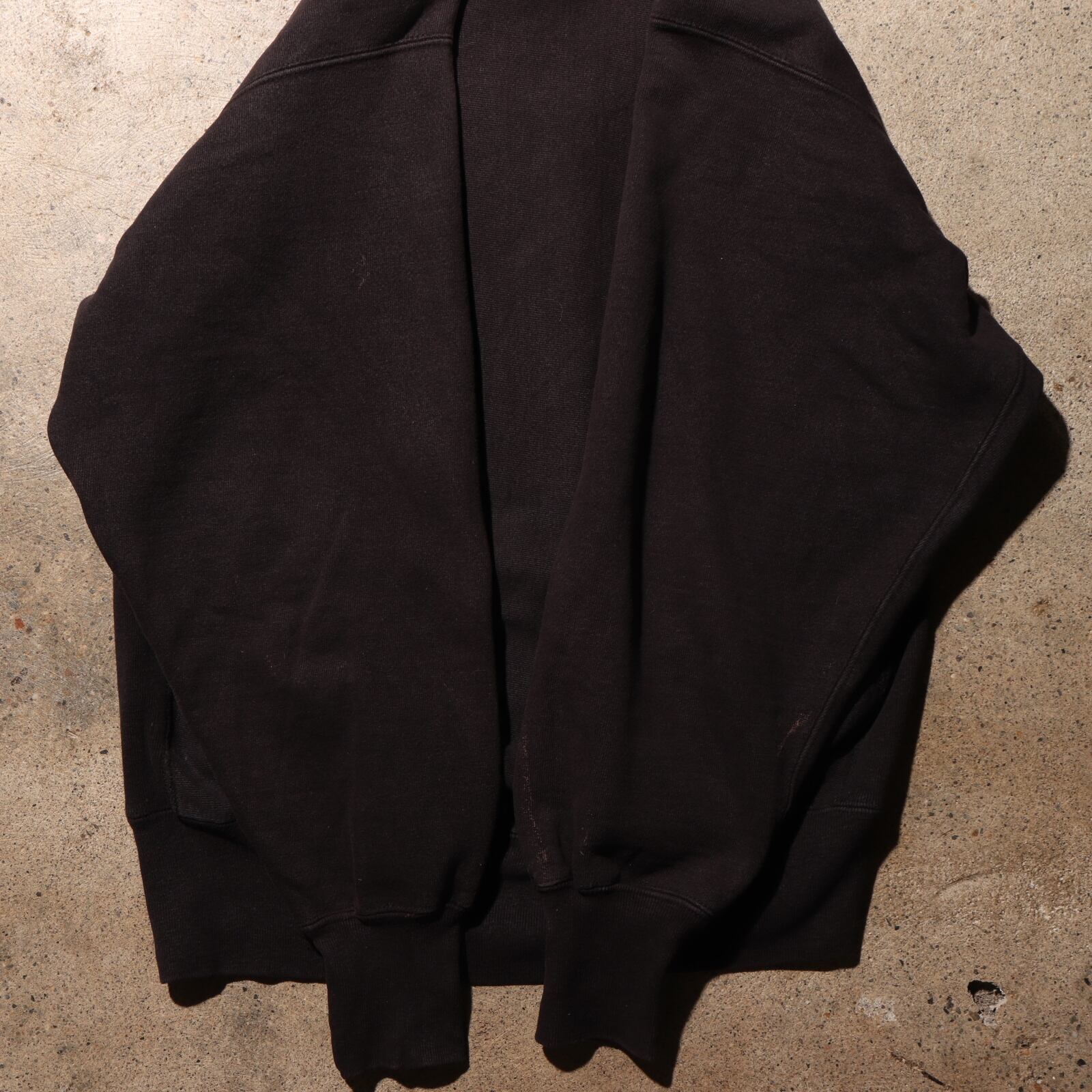 L 黒無地 90s USA リバースウィーブ チャンピオン スウェット ブラック  