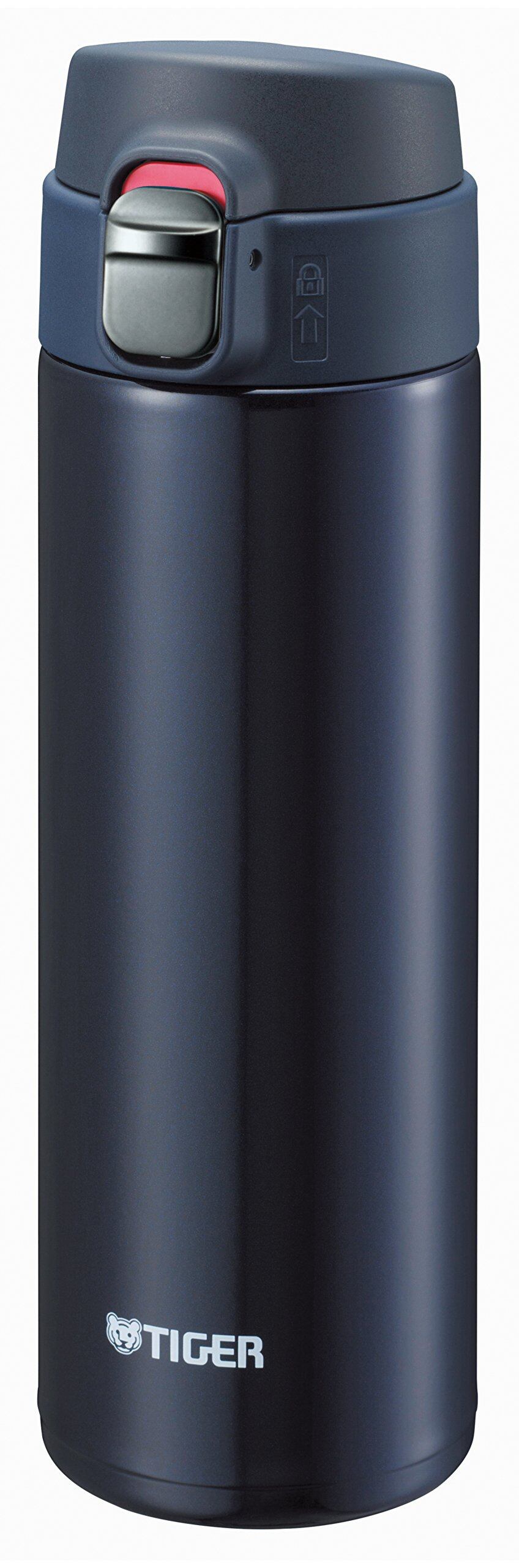 【新着特価】タイガー魔法瓶(TIGER) 水筒 480ml ワンプッシュ ステンレスボトル 保冷 保温 軽量 お手入れ簡単 ブルーブラック MMJ-A048KA