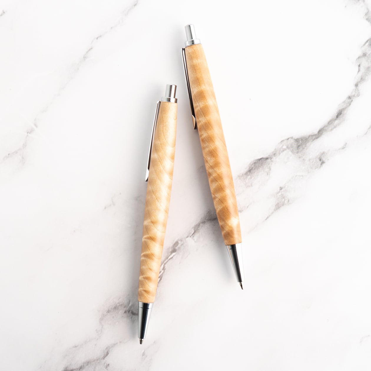 杢軸シャーペン】トチ（栃） 縮み杢 / 0.5mmシャープペンシル