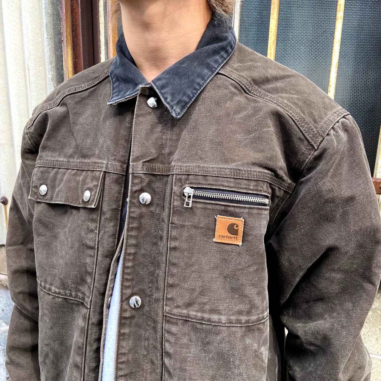 Carhartt ブラウン ワークジャケット 値下げ中 b219b08041728b1e9c691a8cdb555e