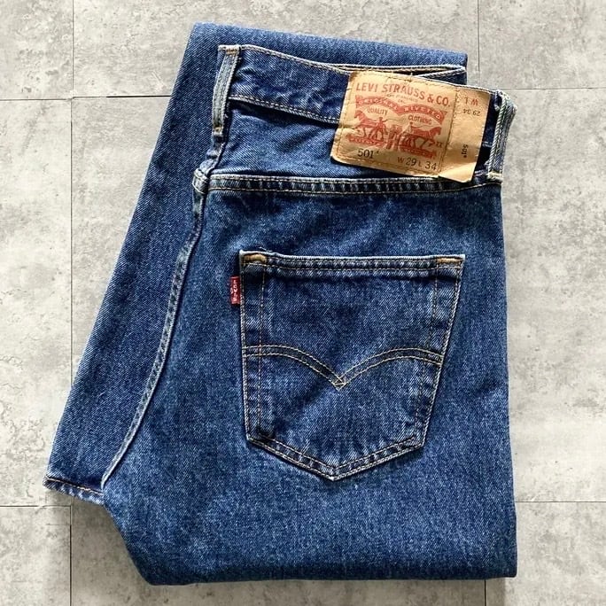 W38 L32】Levis 501 リーバイス ボタンフライ ビッグサイズ ブラック