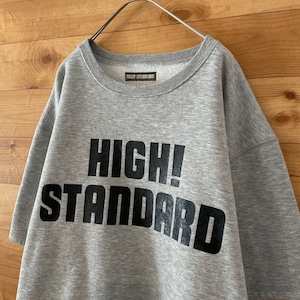 【HIGH! STANDARD】USA製 スウェット Tシャツ 裏起毛 ビッグサイズ  ハイスタンダード US古着