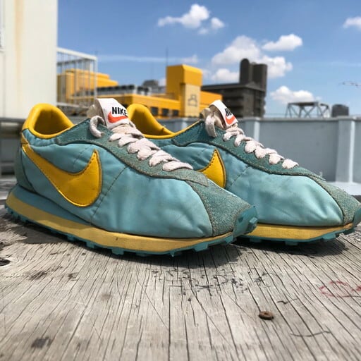 NIKE ナイキ WAFFLE TRAINER ワッフルトレーナー オリジナルモデル 日本製 vintage ヴィンテージ 70s ロイヤルブルー ミディアムイエロー 詳細参照(28～28.5cm位) スニーカー 【メンズ】