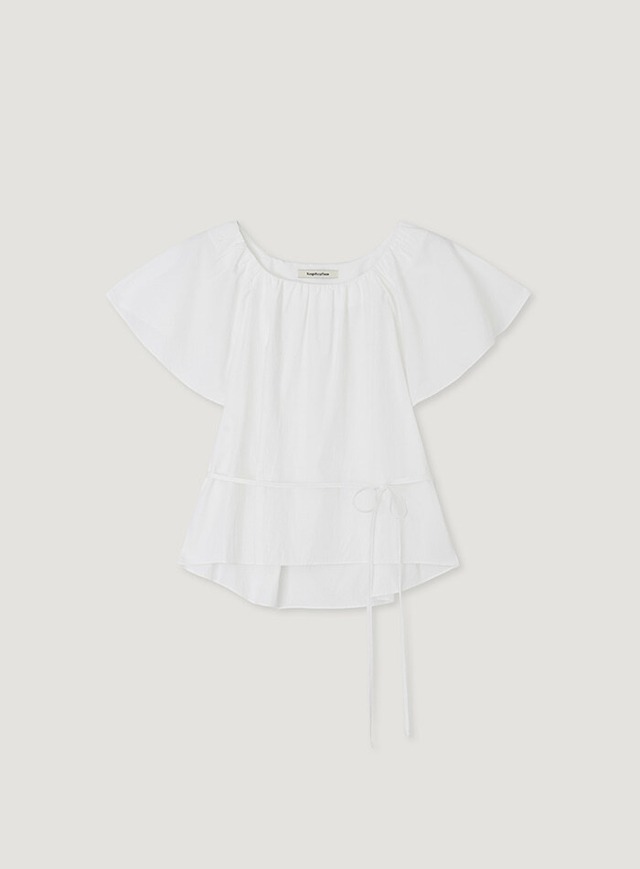 [MANGO MANY PLEASE] JANE SHIRRING BLOUSE 正規品 韓国ブランド 韓国通販 韓国代行 韓国ファッション マンゴーメニープリーズ 日本 店舗