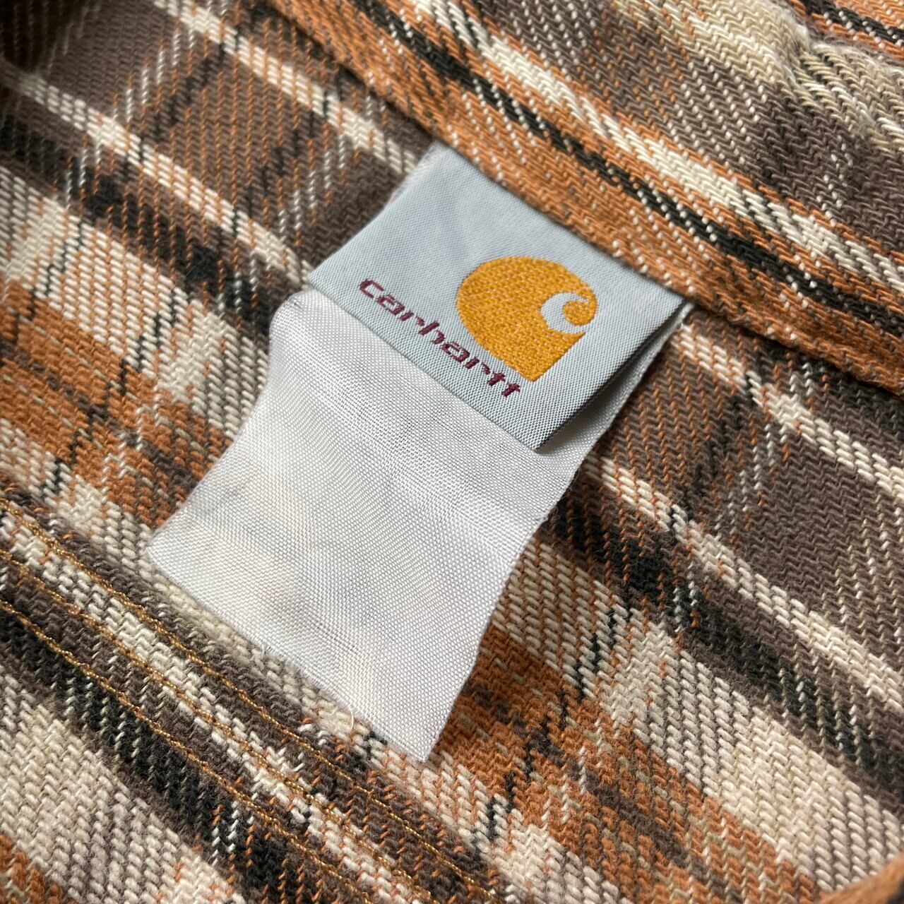 80年代〜 Carhartt カーハート 長袖 ヘビーネルシャツ チェックシャツ