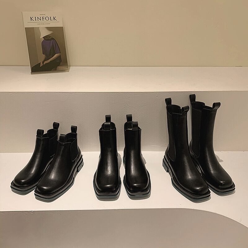 ショートブーツオータムウィンターレッドカジュアルスタンダードスリーブ薄手 レトロ 靴 シューズ 秋物 冬物 フェイクシューズ74113200392