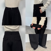Tie belt wide curve PT/black