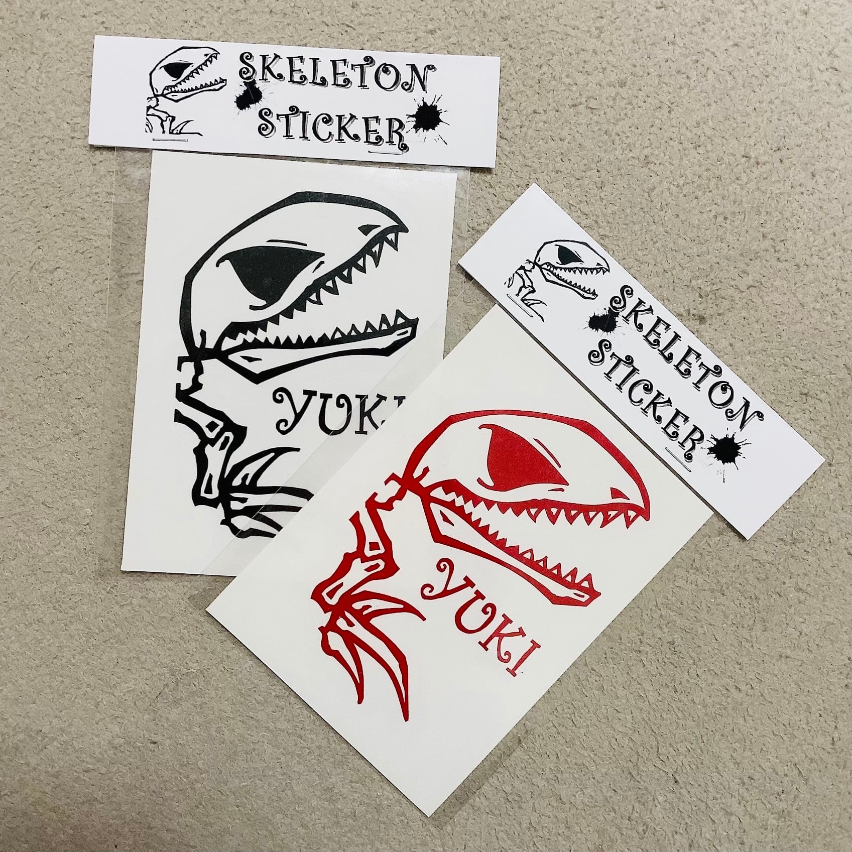 ステッカー【Skeleton-YUKI】 | YUKI official online shop