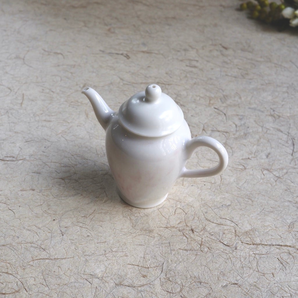 色原 昌希/茶壺 桃花釉