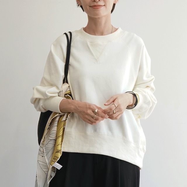 裏毛ドルマンプルオーバー　