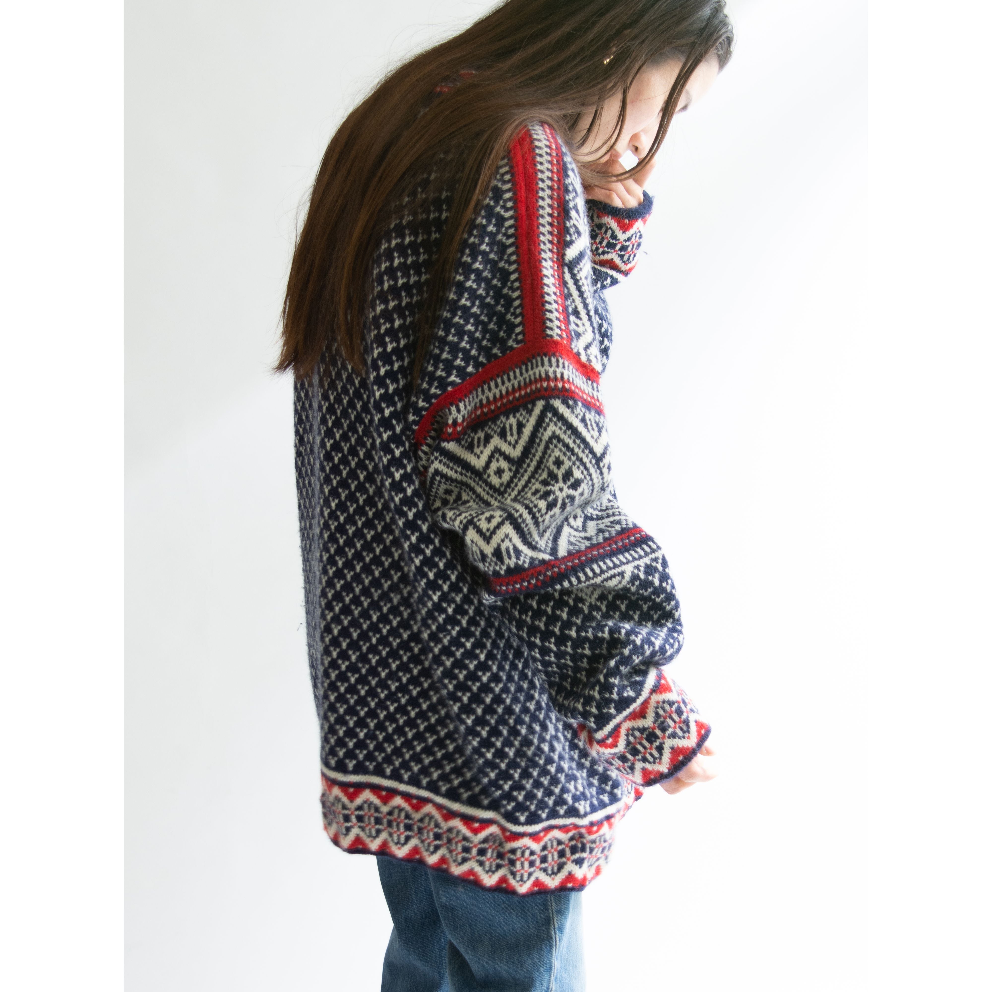 DALE OF NORWAY】Made in Norway 100% wool Nordic sweater 