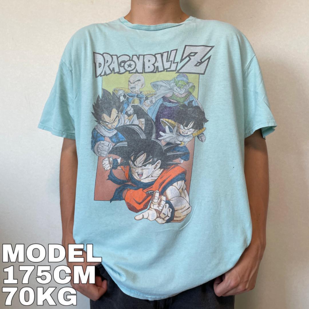 ドラゴンボールZ プリントTシャツ アニメT マンガ 青 緑 2XL ドラゴンボールZ プリントTシャツ アニメT マンガ 青 緑 2XL