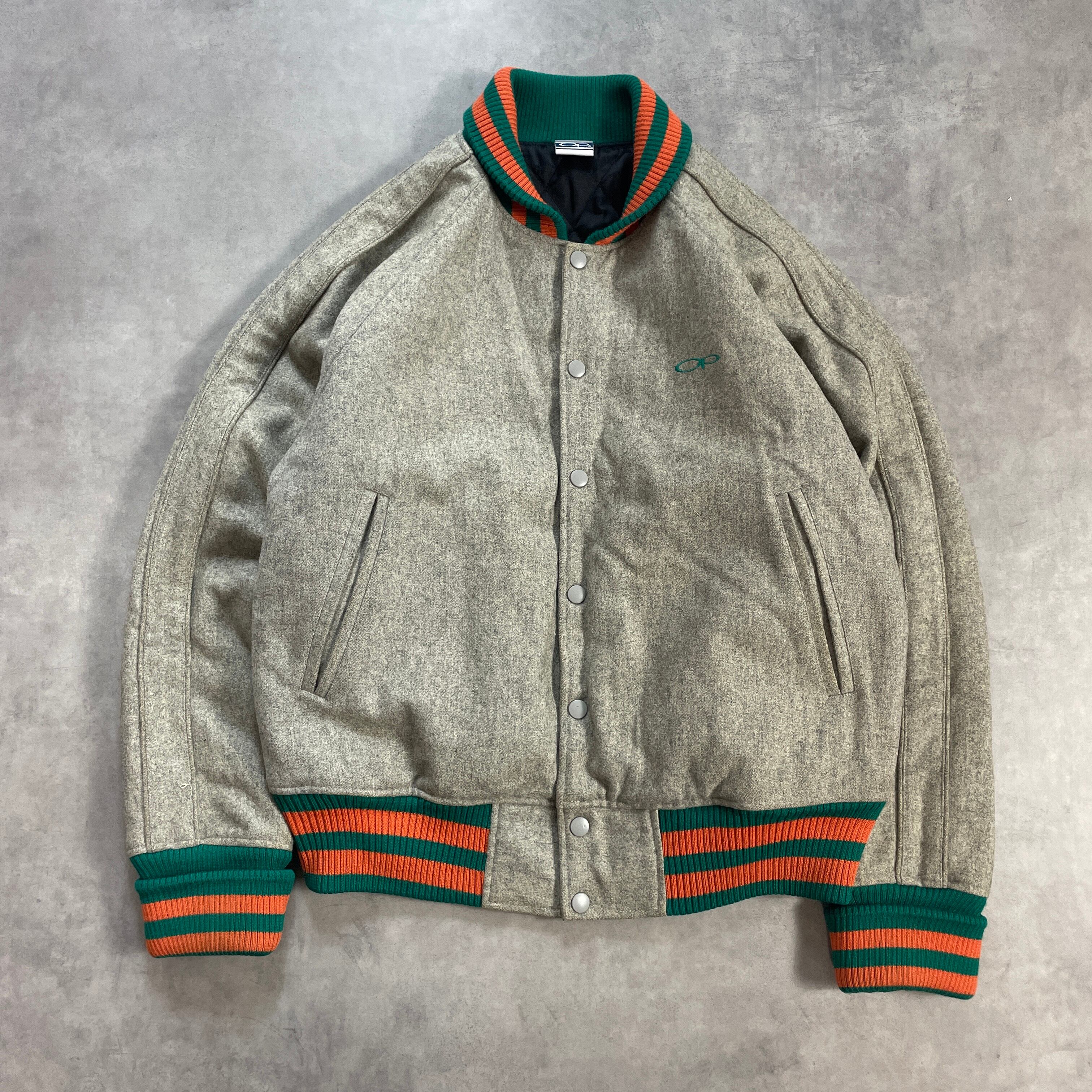 90s-00s Ocean Pacific スタジャン ウール OP サーフ オーシャンパシフィック