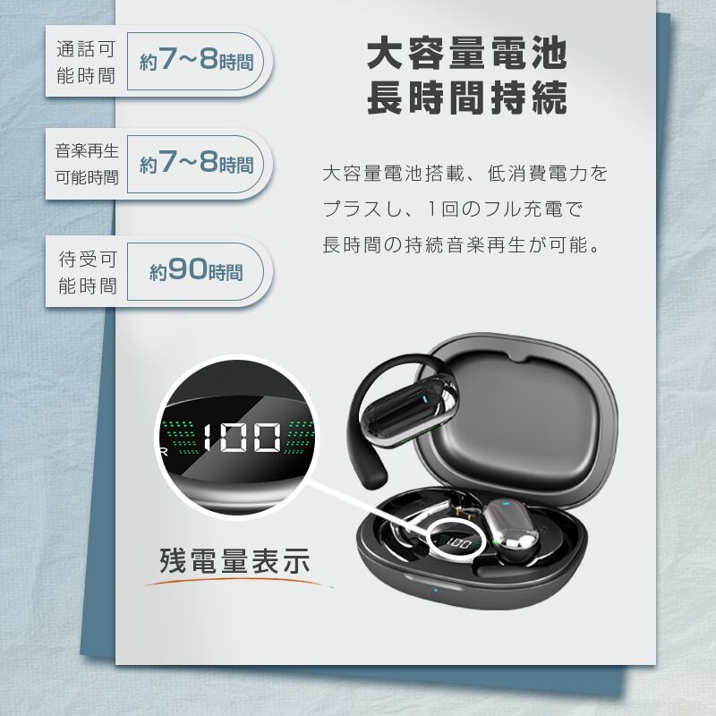 TWS ワイヤレスイヤホン 空気伝導 ワイヤレスイヤホン TWSイヤホン 完全ワイヤレス Bluetooth5