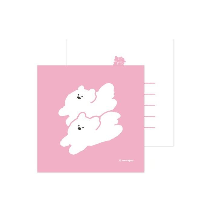 即納【d.d】Message Card《Pink》