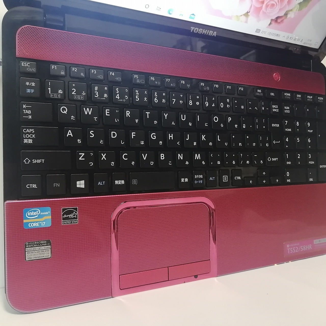 レッド♪ノートPC♪Corei7♪新品SSD♪Office♪カメラ♪Win11