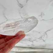 透明感ある水晶のお月様型のボウル＊ムーンボウル3＊天然石ボウル＊お皿＊天然石インテリア＊置き物