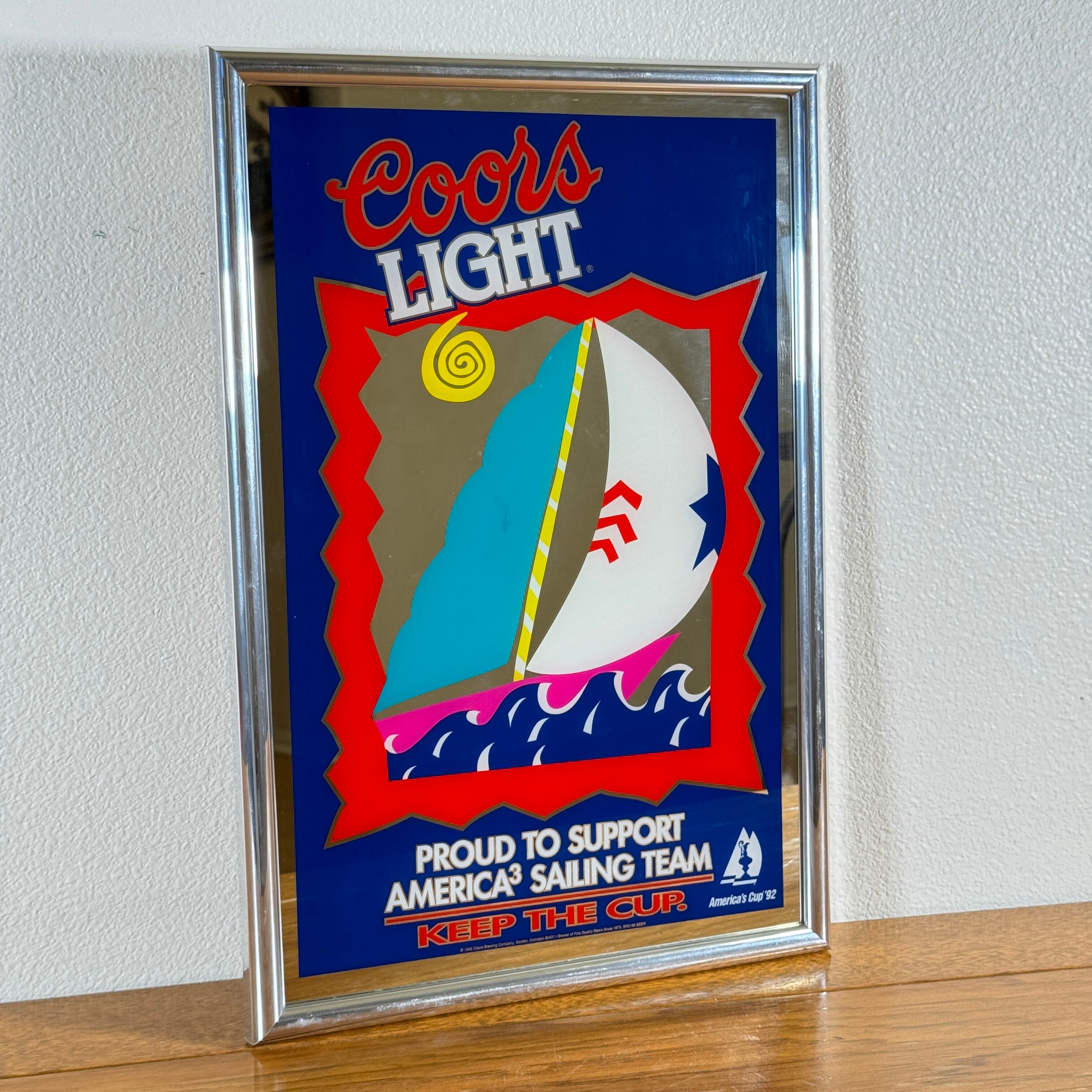 Coors Light パブミラー 1980年代に購入