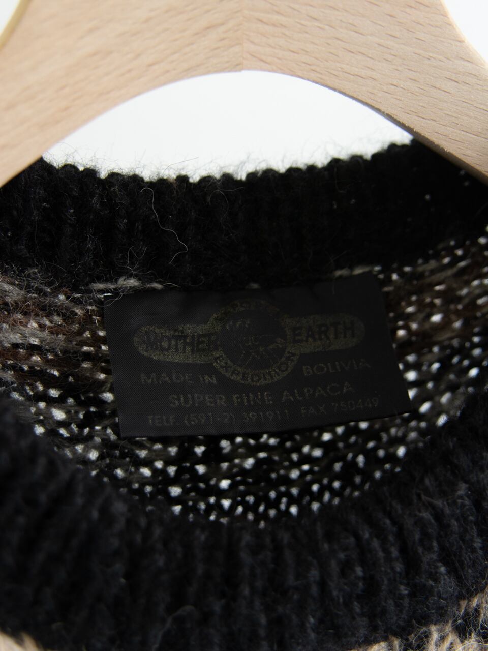 Made in Bolivia】100% Alpaca sweater（ボリビア製 アルパカセーター