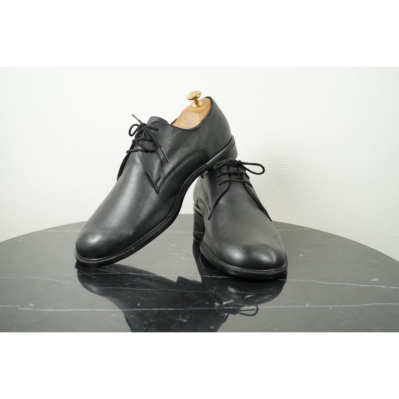 ドイツ軍 オフィサーシューズ プレーントゥ ラバーソール 27.5cm|SS45