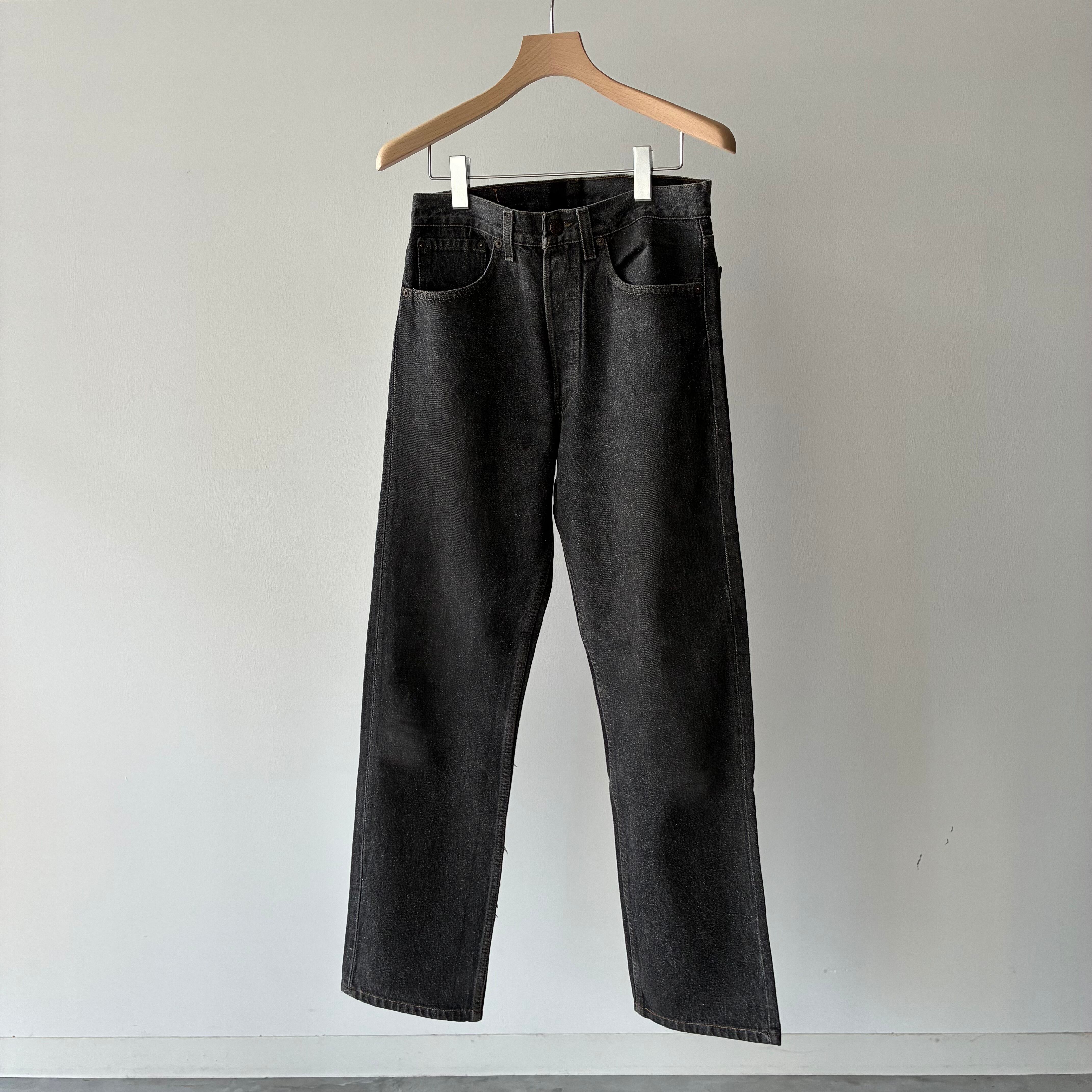 1990's Levi's 501 Yarn Dyed Black Denim Pants W31-L34 (W31-L30