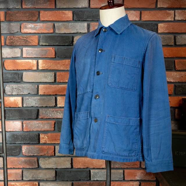 【USED】60's-70's "Cotton Twill" French Work Jacket フレンチワークジャケット ユーズド NO.678