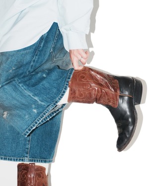 ssstein "BAGGY DENIM SHORTS 〔INDIGO〕"