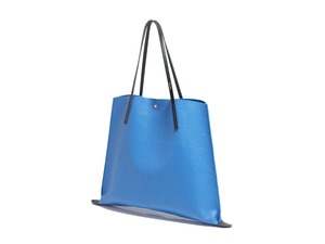 muku PAPIER 800　ブルー　シュリンクレザー　トートバッグ