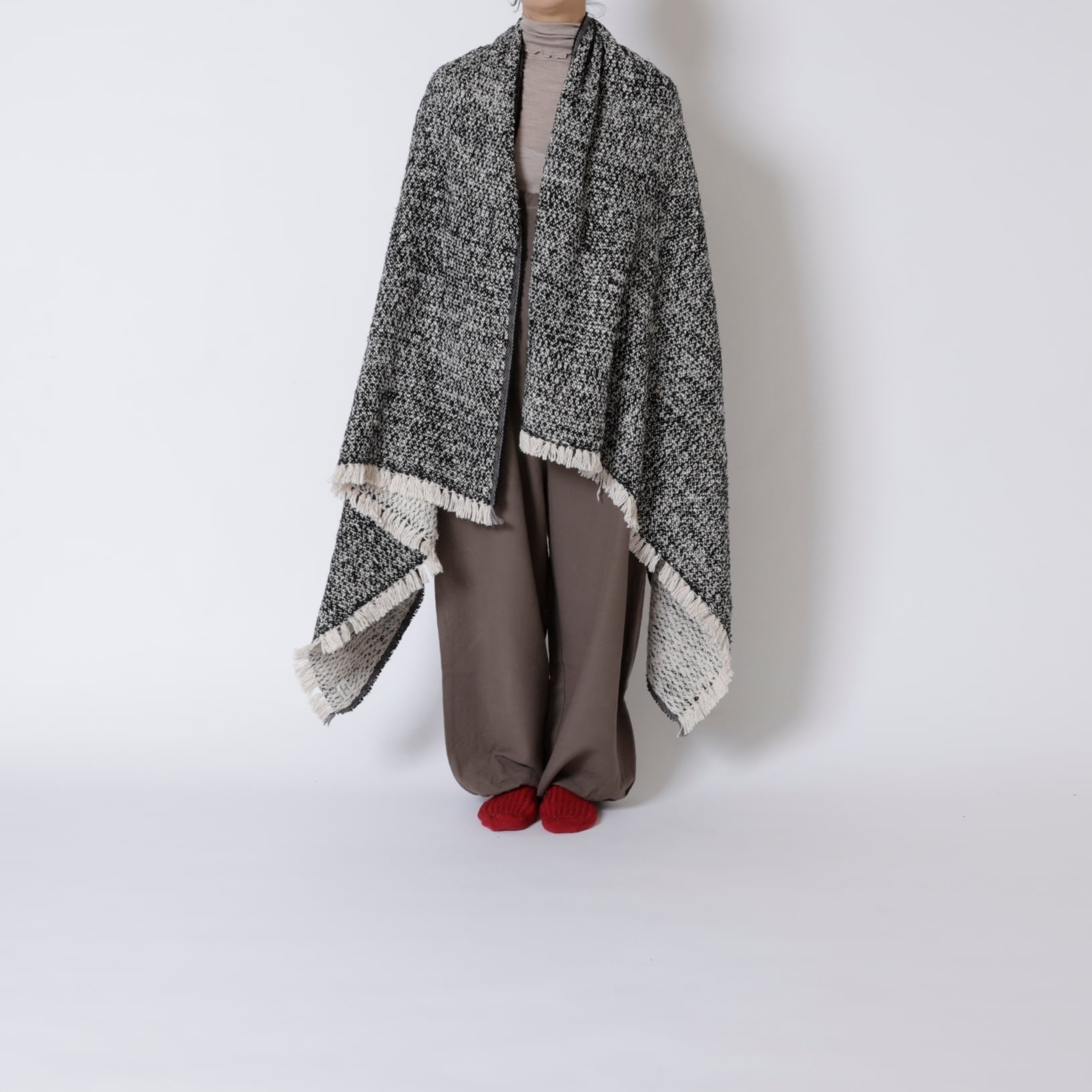 Suno & Morrison / オーガニックコットン ガラ紡ブランケットストール