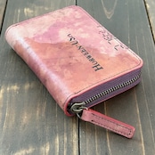 HORWEEN シェルコードバン スタンプ ミドルウォレット バーガンディ