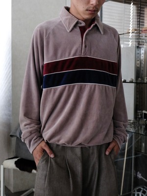 Used velour polo shirt