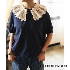 【GO TO HOLLYWOOD】 1242412 Henry Neck with Lace Collar Pullover 01(150㎝)-02(160㎝)