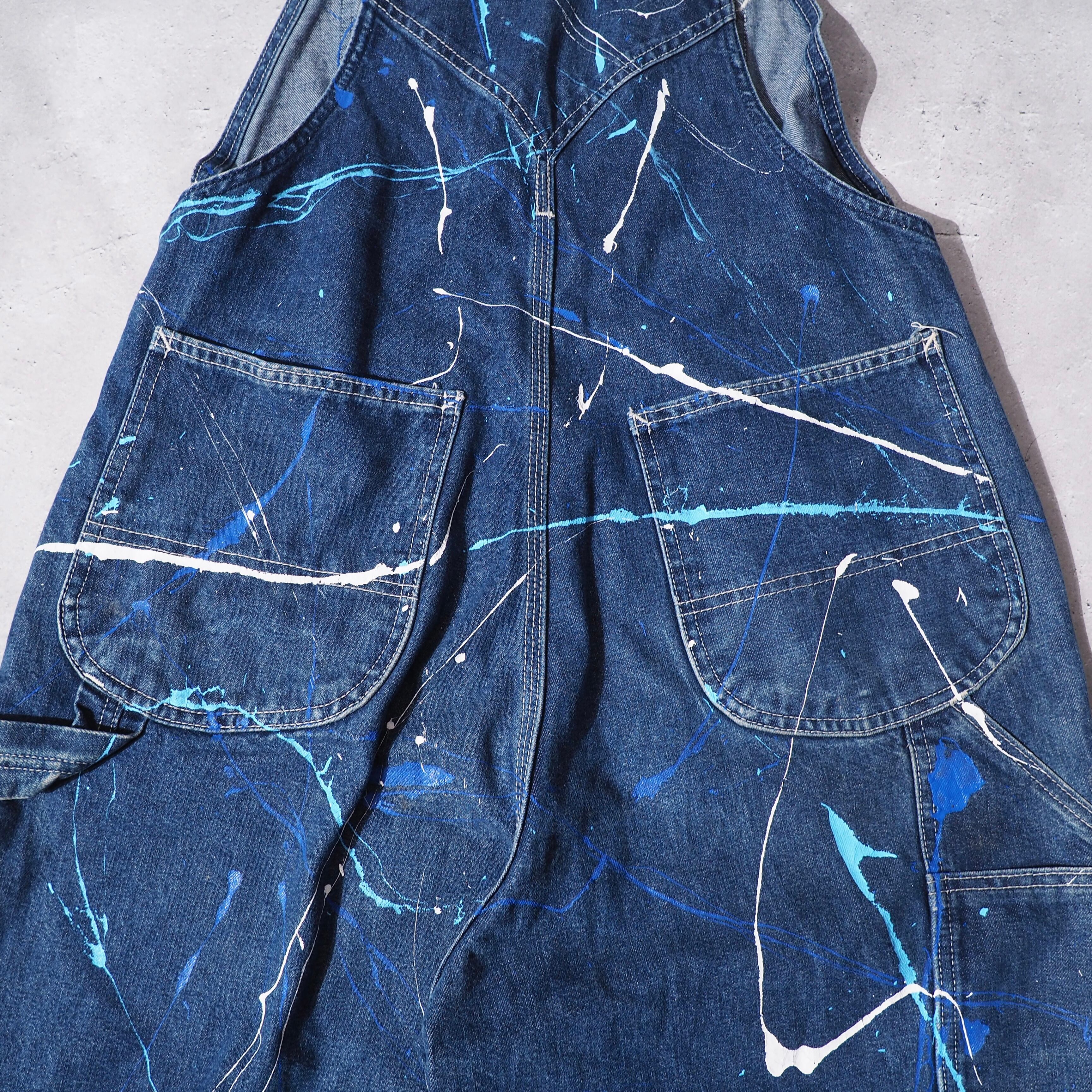 1990s ” Roebucks ” Hand painted Design vintage loose silhouette Over all