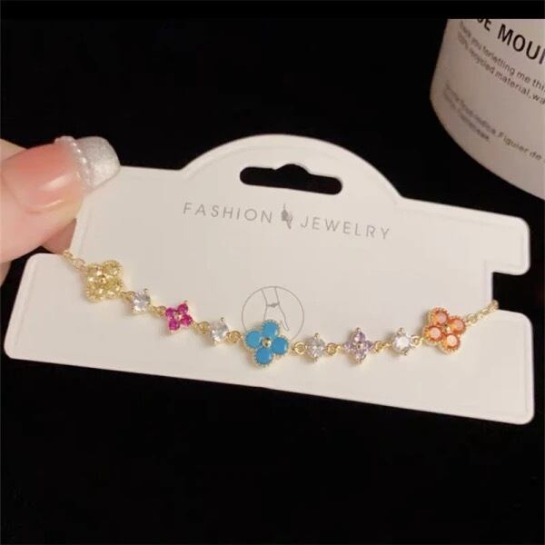 金アレ対応 カラフルフラワーブレスレット(0991)