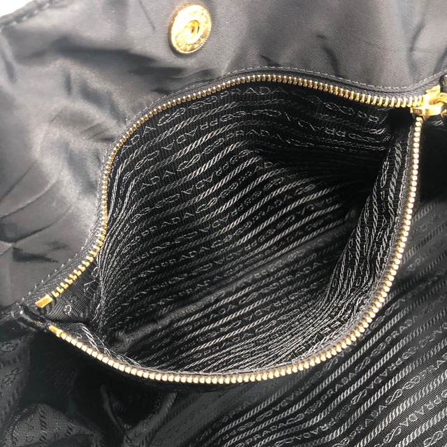 PRADA プラダ ショルダーバッグ ブラック トライアングルロゴ ナイロン 2way  vintage ヴィンテージ オールド gj4fbh