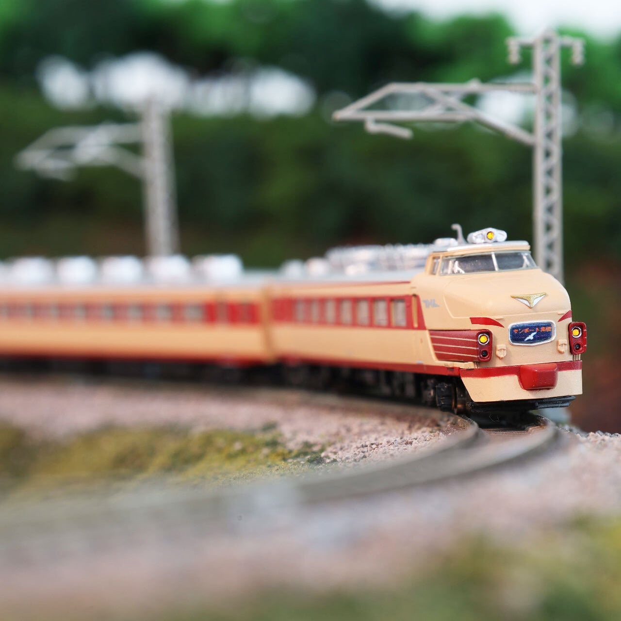 国鉄 鉄道サボ 松山 高松 団体専用 両面　レア 数量限定特典付】T030-4 485系特急型車両 初期形 5両基本セット『サン