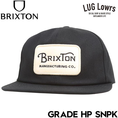 BRIXTON ブリクストン GRADE HP SNPK スナップバックキャップ 帽子 メンズ レディース 11697 BKOFF 26SP 日本代理店正規品