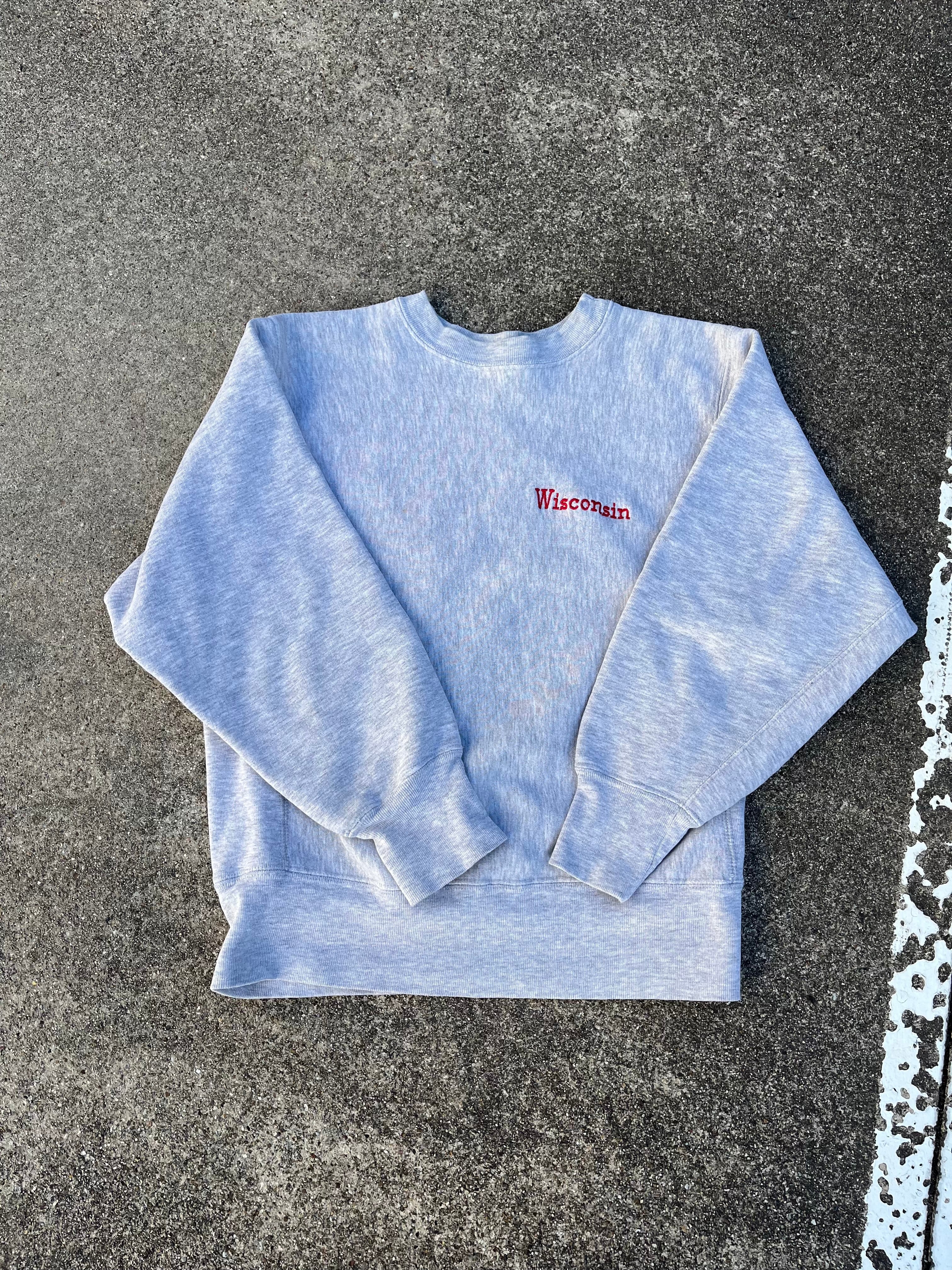 80s championリバースウィーブ　トレーナー　トリコタグ　刺繍タグ CHAMPION チャンピオン 80年代 USA製 トリコタグ 2枚タグ 完全目無し