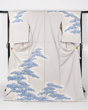 手描友禅染 訪問着 「青紅葉」