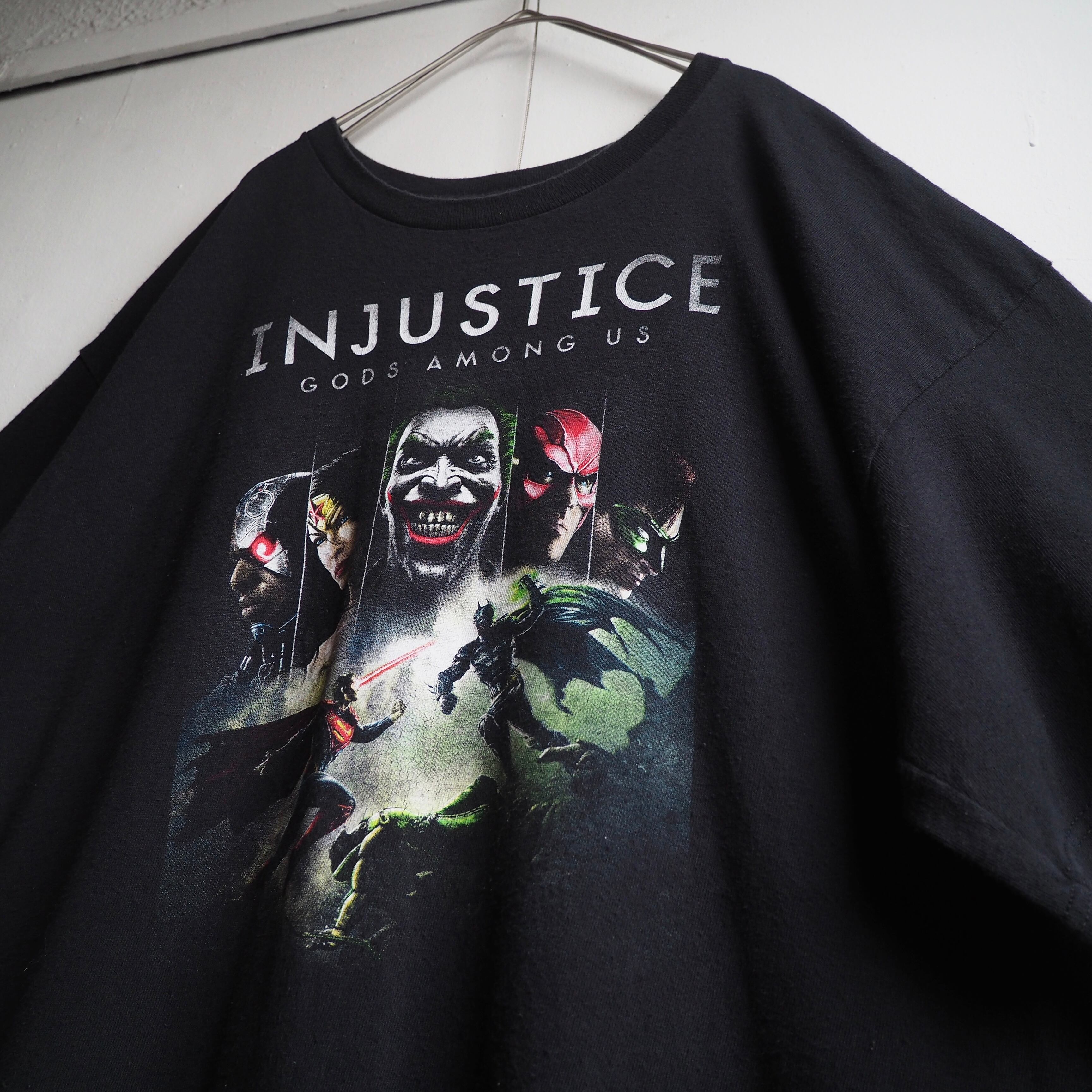 ” Injustice: Gods Among Us ” all star graphic printed Black loose Tee