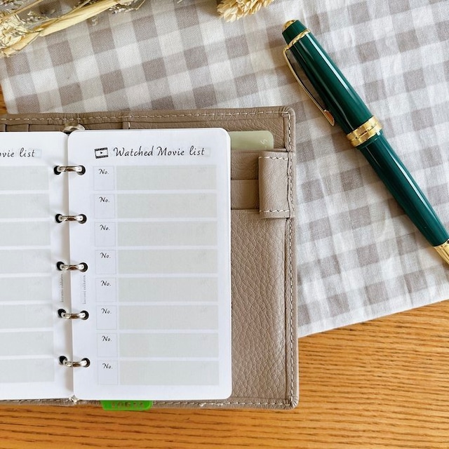 マイクロ5サイズ/観た映画リストリフィル