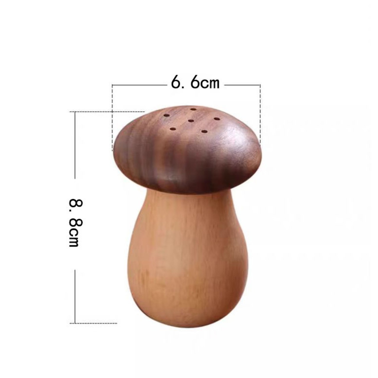 木製 つまようじケース ︱ きのこデザイン 天然木 ビーチ×ウォールナット かわいい爪楊枝入れ キッチン雑貨 インテリア小物