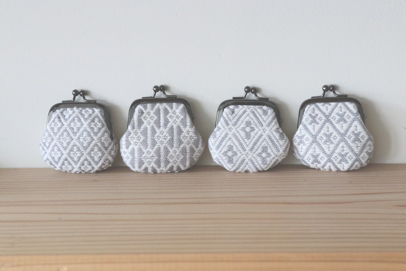 こぎん刺し ミニがま口