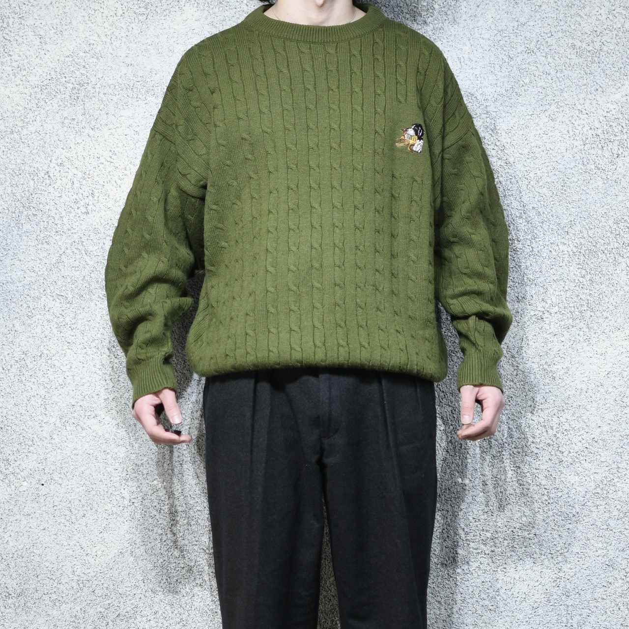 design animal embroidery knit